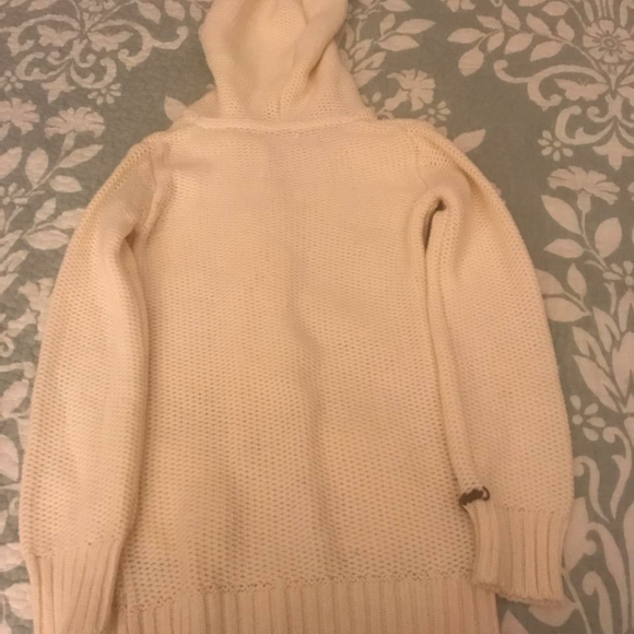 Children's White Button-Up Knit Sweater - Picture 2 of 3